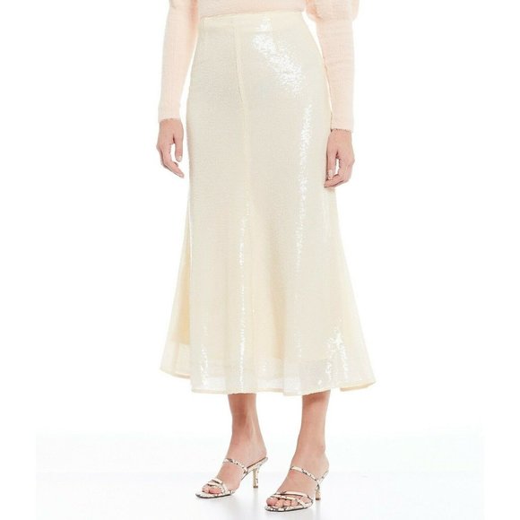 KEEPSAKE the Label Dresses & Skirts - Keepsake Ivory Sequin Midi Skirt